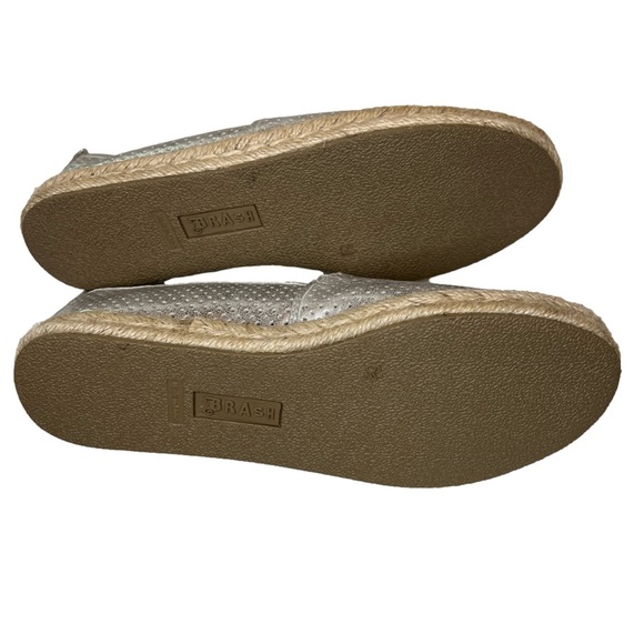 Brash espadrilles silver metallic NWT women’s size 6 1/2 - Picture 4 of 9